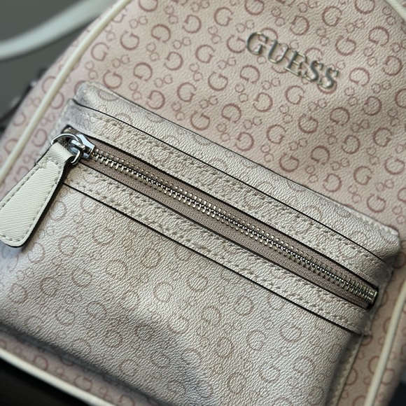 GUESS Light Pink and Cream Backpack - Picture 4 of 6